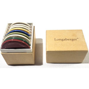 Longaberger Pottery Color Selector Sample Set #88156 Distributor Tool OPEN BOX!